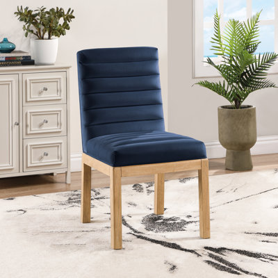 Chaise en velours Evelyn Lametra