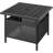 Adirondack Square Side Table With Umbrella Hole, Pool Composite Patio Table,HDPE End Tables For Backyard,Pool, Indoor Companion, Easy Maintenance & Weather Resistant(Black)-1718395374