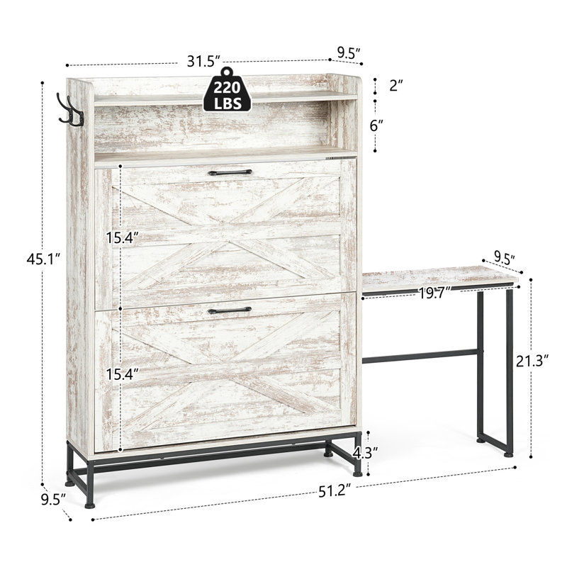 Armoire à chaussures, armoire à chaussures d'entrée de maison, armoire de rangement pour balcon d'entrée, étagère à chaussures de grande capacité