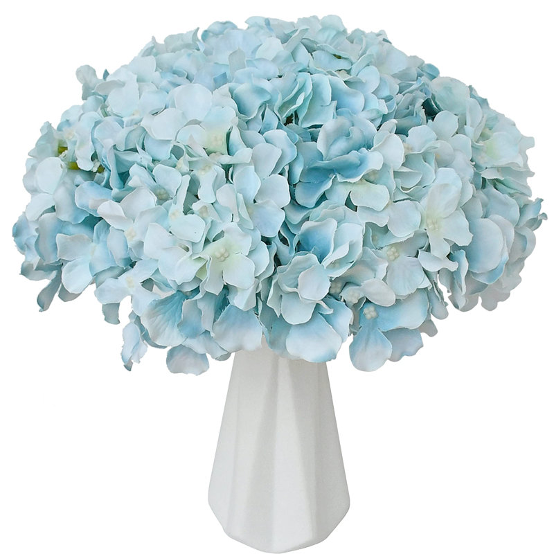 Arrangement d'hortensias, Bleu clair