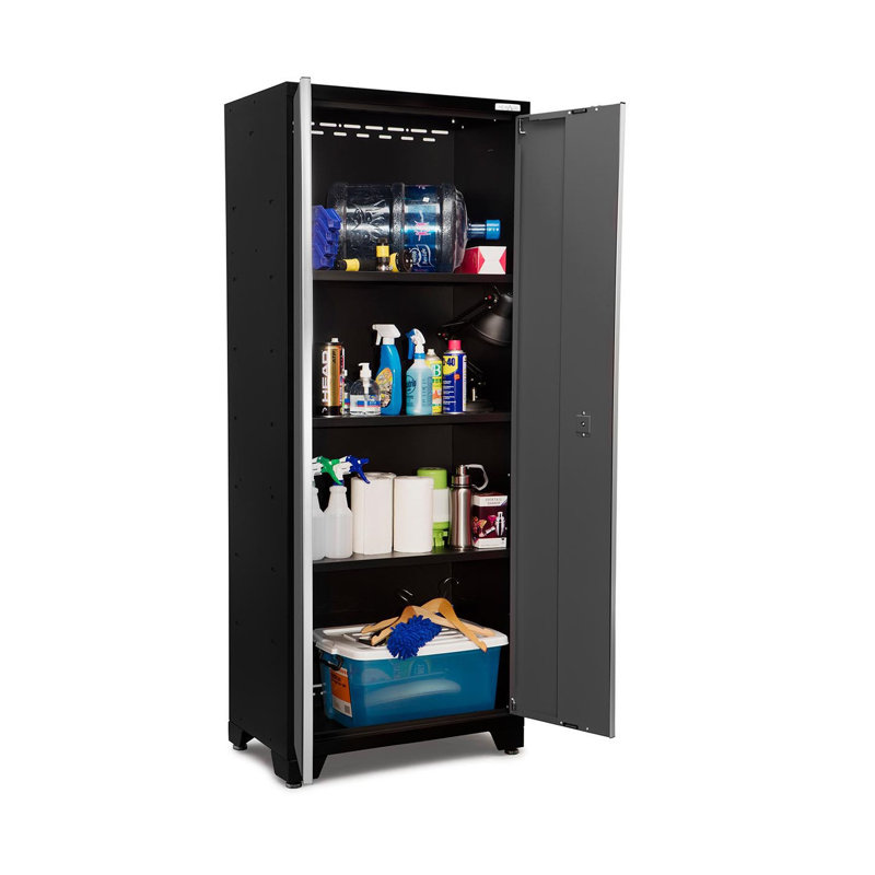 Bold 3.0 Series 12 Piece Storage Cabinet Set, Gray, Bamboo