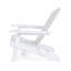 Chaise Adirondack pliante Bellwood en bois blanc avec porte-gobelets