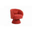 Fauteuil d'appoint pivotant, fauteuil demi-tonneau rond