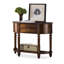 Console demi-cercle en bois massif brun noisette-132447672-132447673