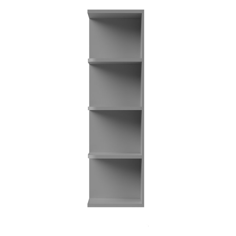 Tablette murale, Gris, 9" W x 42" H x 12" D