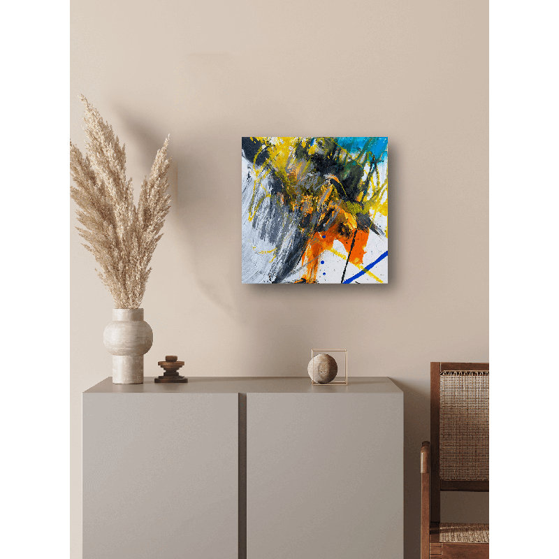 Jasper Print by John Beard, 12" H x 12" W x 1.75" D, Black Framed Canvas
