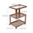 3-Tier Wood End Table Side Table