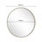 Evangelista Aluminum Alloy Framed Tempered Glass Round Wall Mirror-2106355995-2098147672