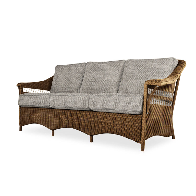 Nantucket Outdoor 3 - Seat Patio Sofa, Demo Stone, Fawn