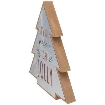 10"" Tree Shaped Tis the Season to be Jolly Christmas Sign -  Northlight Seasonal, NORTHLIGHT AC92650