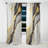 Abstract Geode Marble White And Gold II - Abstract Marble Marble Blackout Curtain - 1 Panels-107537879