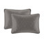 Ensemble de couvre-lit réversible gris foncé-117515416-117515412