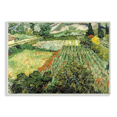 " Classic Van Gogh Field Painting Feld Mit Mohnblumen " by Vincent Van Gogh