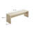 Mirella 53.5” Faux Travertine Bench In Travertine-101181390