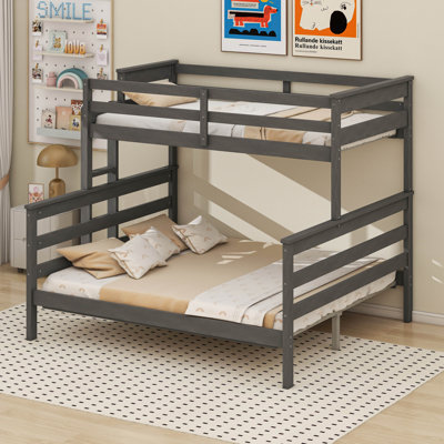Wood Twin XL Over Queen Bunk Bed