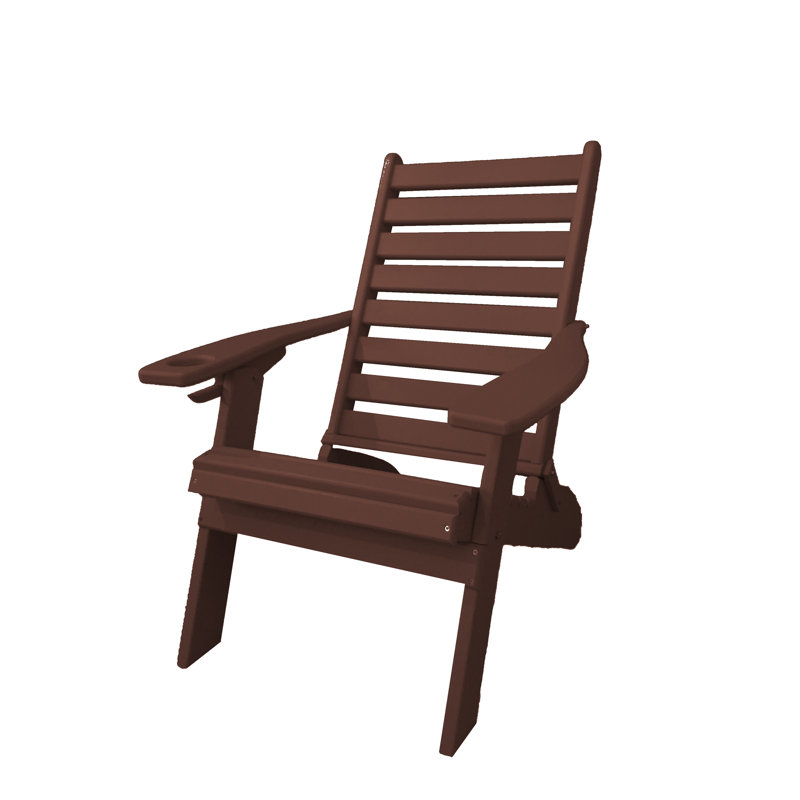 Dermando Foldable Outdoor Adirondack Chair, Tudor Brown
