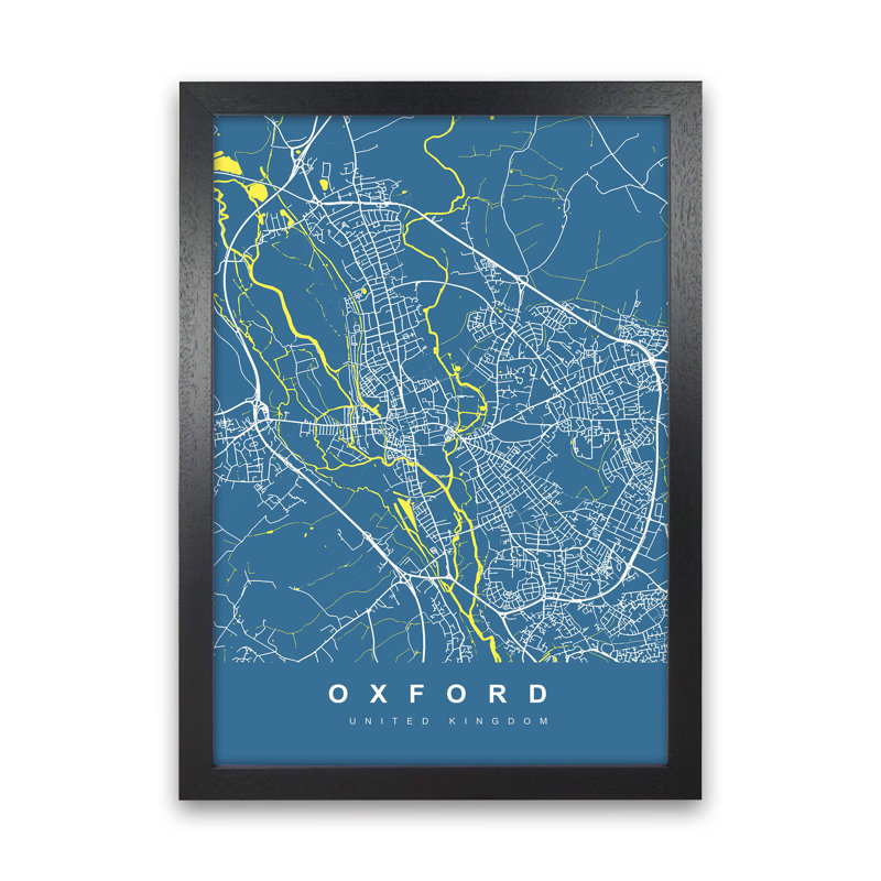 Oxford II - Print, 34cm H x 25cm W x 3cm D, Black Paper