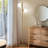 Sphere 65 in. Modern LED Energy-Efficient Floor Lamp in Brass Finish with 2 Glass Globe Shades