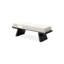 Banc rembourré blanc-1966741937