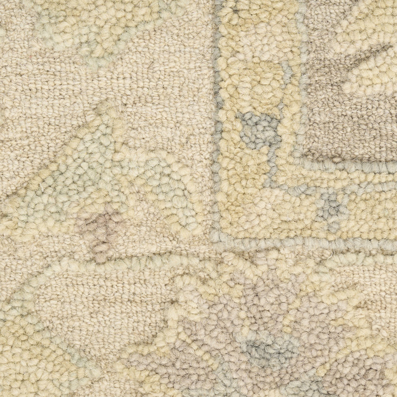 Farber 7'9" x 9'9" Taupe Ivory Vintage Indoor Rug, Rectangle 8'6" x 11'6"