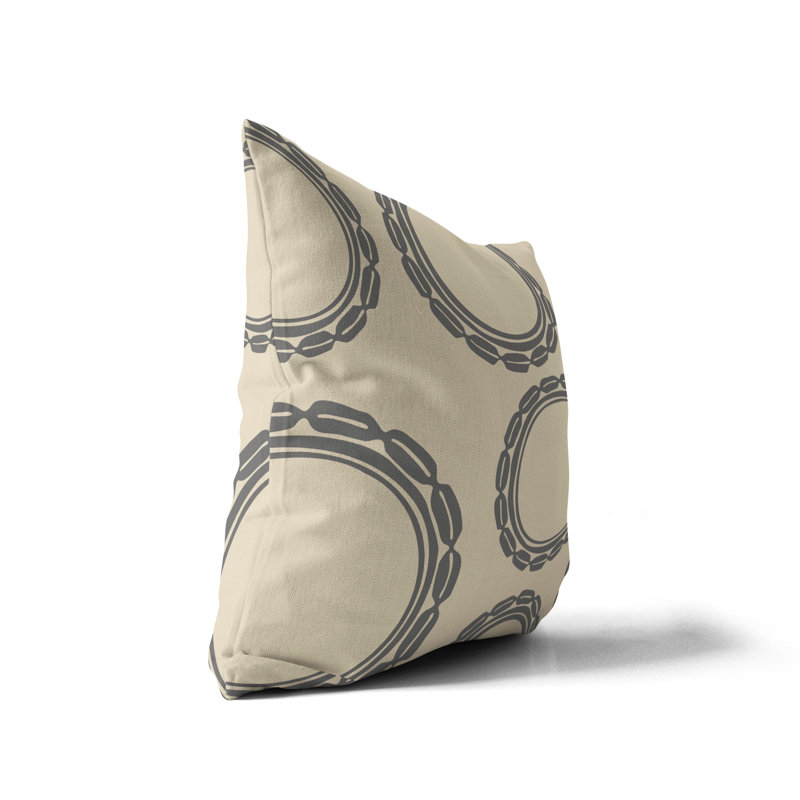 Housse et insert de coussin extérieur d'extérieur, L 15 po x H 15 po, Beige
