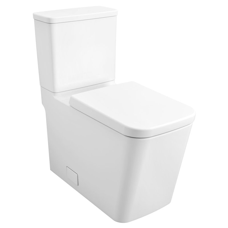 Eurocube® 1.28 GPF (Water Efficient) Elongated Two-Piece Toilet (Seat Included), Right-Hand