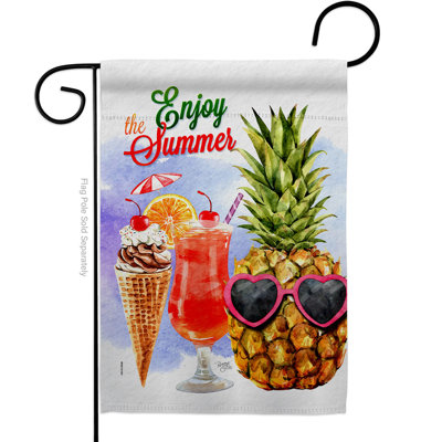 Double Sided 18.5'' H x 13'' W Polyester Garden Flag