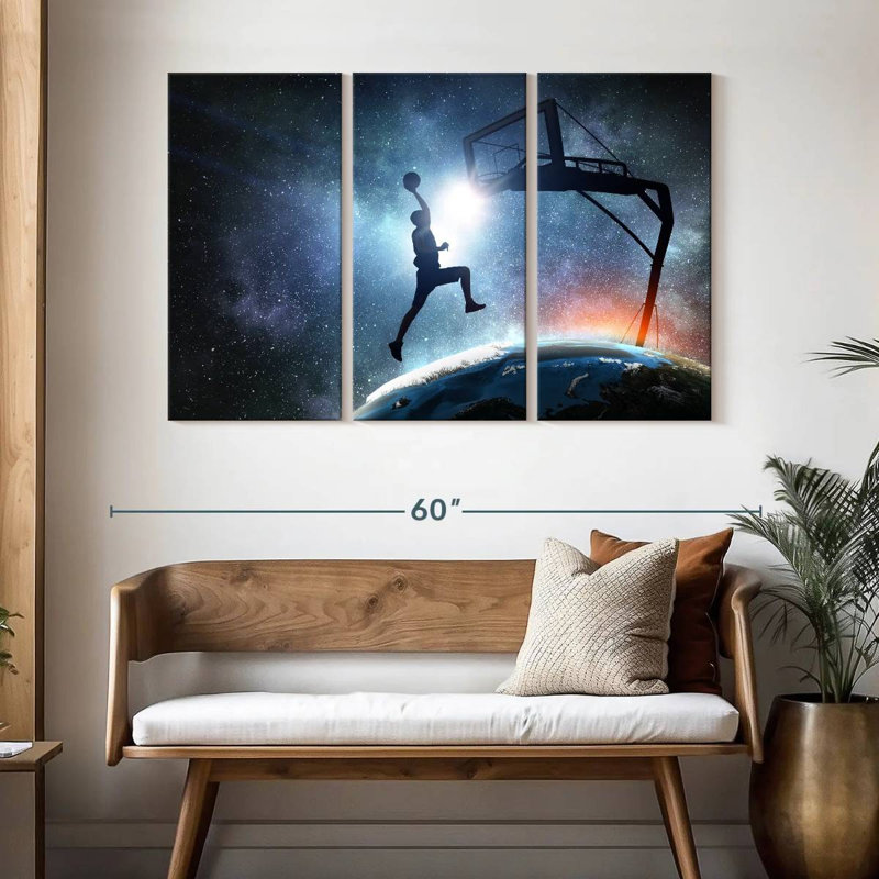 Sireci Space Basketball, 32" H x 50" W