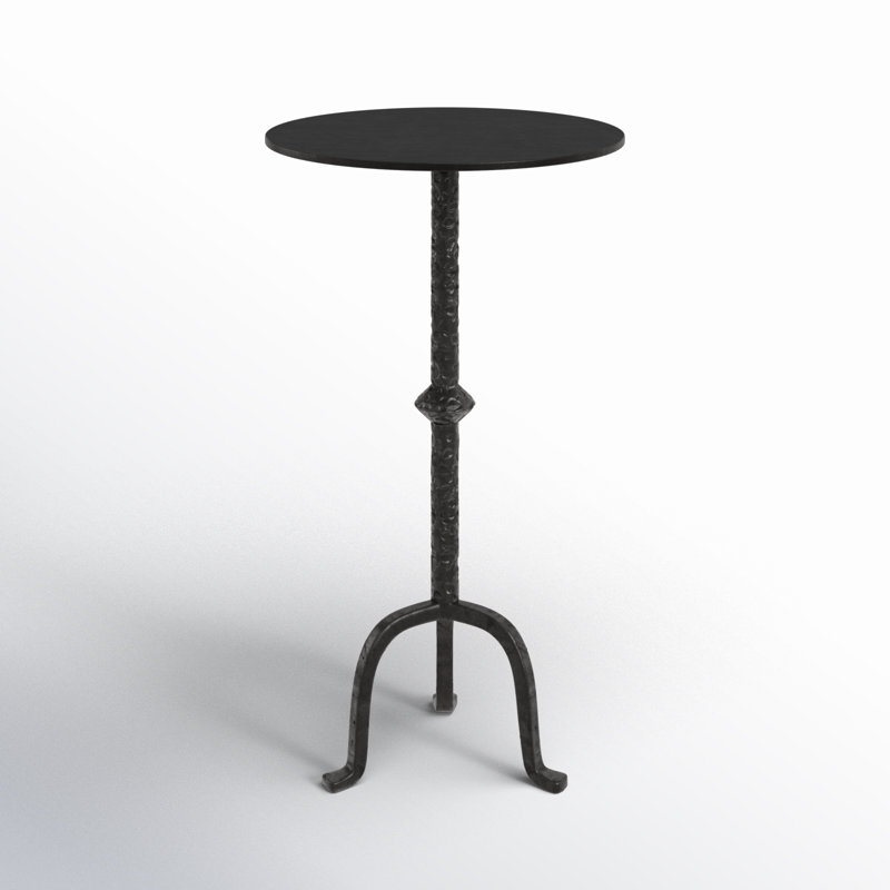 Redrow End Table-Raw Iron, Raw Black