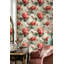Papier peint floral avec pivoines et papillon-485699433