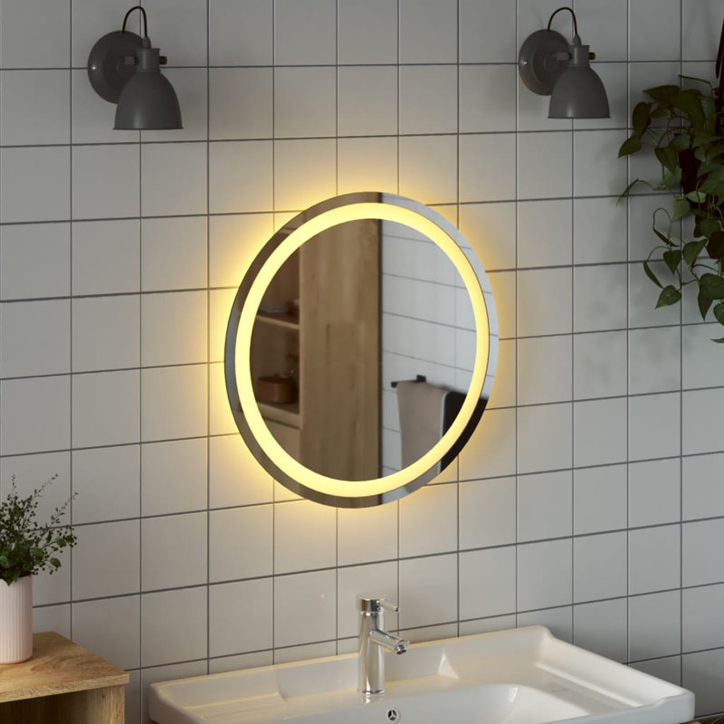 Jamone Round Wall Mirror, 19,7 po x 19,7 po