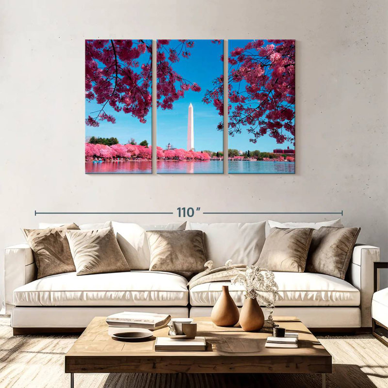 Lilie Washington Spring Sakura, 48" H x 74" W