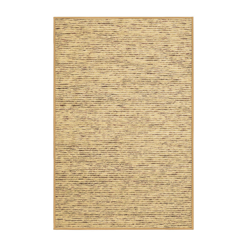 Tapis tissé à la machine en brun / gris, Rectangle 2 pi x 3 pi