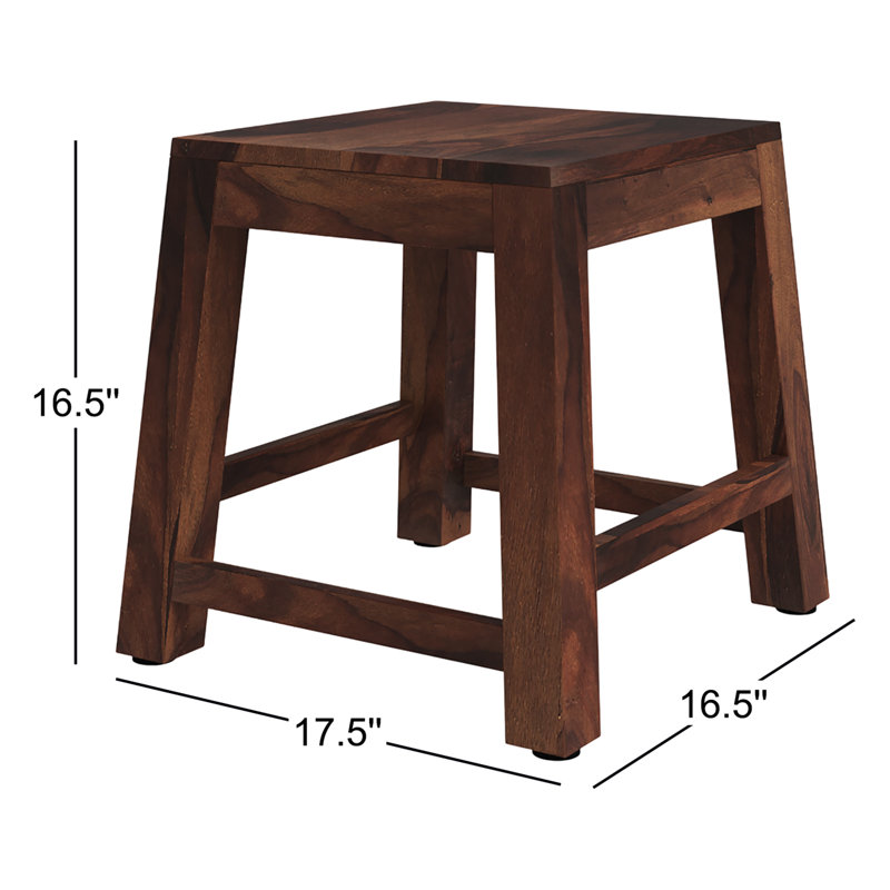 Hewett Solid Wood 16.5"W Stool