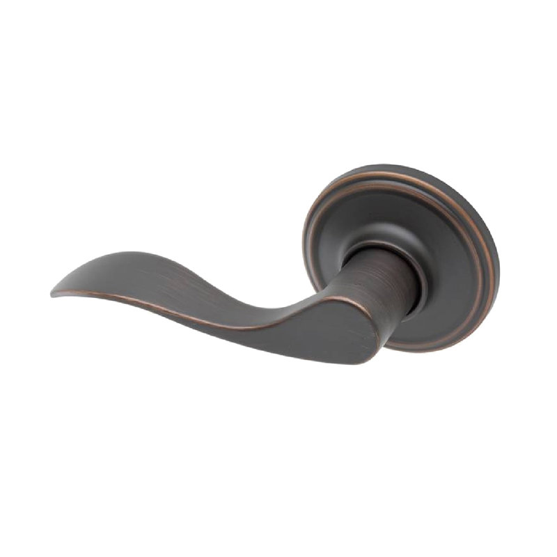 Fausse poignée de porte simple, Bronze toscan, Gauche