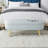 Oval Storage Bench With Metal Legs-1927866904