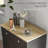 Modern Sideboard with Solid Wood Countertop, Kitchen Storage Cabinet, and Adjustable Shelf for Versatile Use-116121021