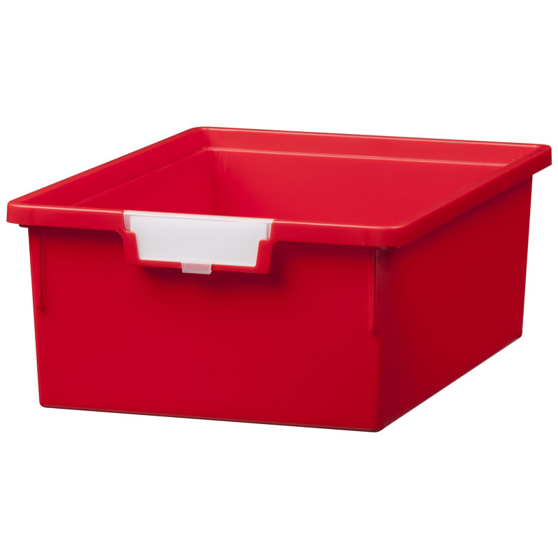 Rebrilliant Plastic Decorative Bin, Light Gray