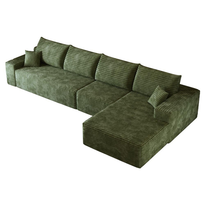 135" Cloud Sectional Couch with L-Shape Chaise