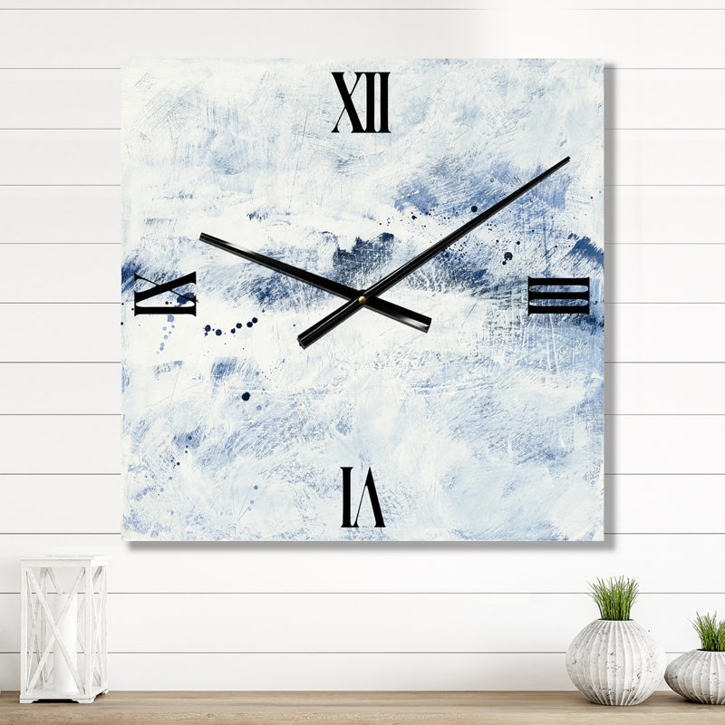 Horloge murale bleue Wipe Out, Grand