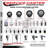 316SS Polyurethane Wheel Swivel Threaded Stem Caster Set-92133209