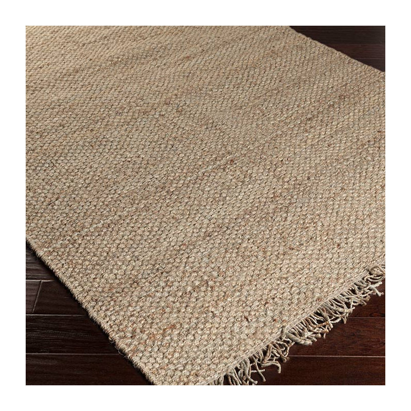 Tapis beige tissé à la main Amarise, Rectangle 2 pi x 3 pi