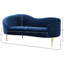 Causeuse courbée en velours 67 po Shurtz-273919139