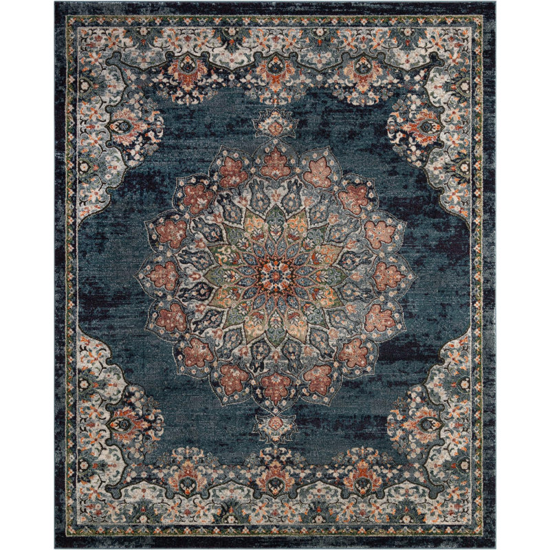 Tasharra Rug, Blue, Rectangle 8' x 10'