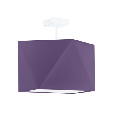 Demarian Fabric Semi Flush Mount