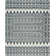 Alimatou Hand Knotted Wool/Cotton Geometric Rug in Charcoal