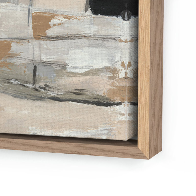 Chalet Painting by Melanie Biehle, White Oak Canvas Floater Framed, 37.5" H x 48" W