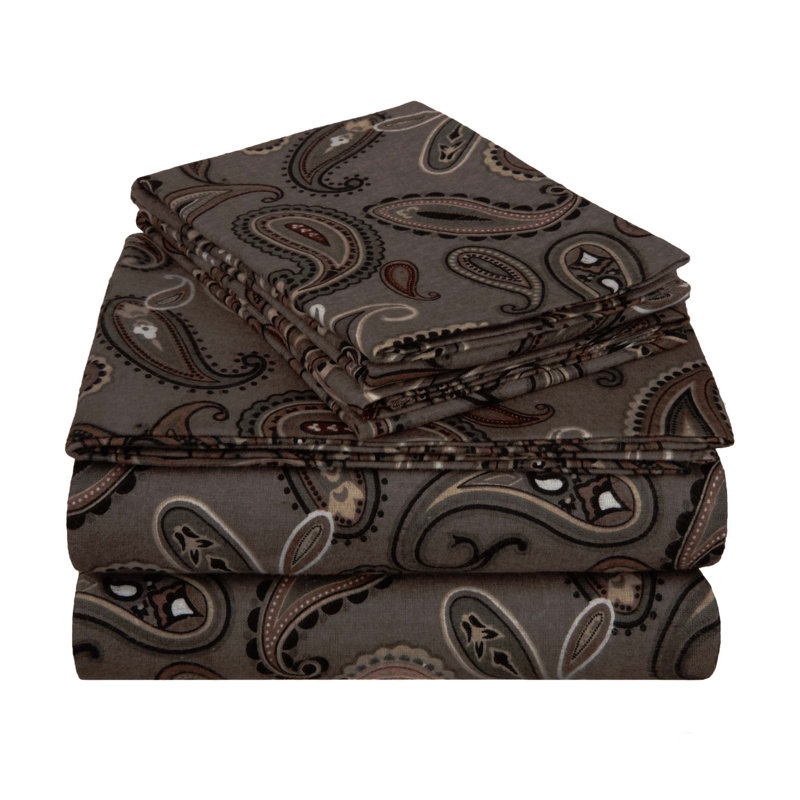 100% Cotton Standard Paisley - Set of 2, King Pillowcase