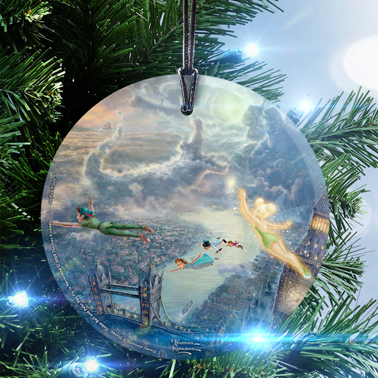 (sonnette bell et pierre se mouler à la volée vers neverland) décoration en forme de suspension Disney
