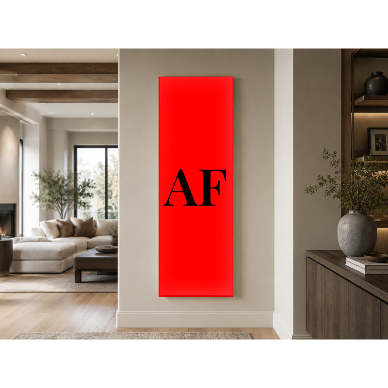 Drapeau du monde de l'Afghanistan, monogramme de diamant de luxe - vert rouge noir - grande toile, art mural